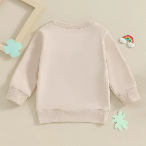 Vista 5 de Sudadera de manga larga con volantes para niña bebé, camiseta básica de color sólido, suéter de gran tamaño para niños, ropa de otoño Sudaderas