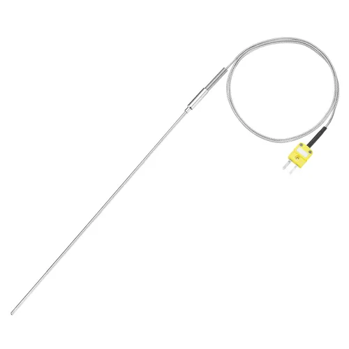 Vista 19 de MECCANIXITY Sonda de sensor de temperatura tipo K con termopar y enchufe, sonda de temperatura del medidor -50 a 1100°C (-58 a 2012°F), acero