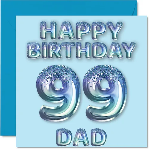 Vista 17 de Stuff4 Tarjeta de primer cumpleaños para niños, globo de fiesta con purpurina azul, tarjetas de feliz cumpleaños para niño de 1 año, nieto, hijo, 57