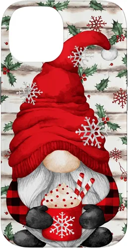 Vista 4 de Cute Christmas Gnome for Women with Hot Cocoa Mug for Xmas Case for iPhone 17