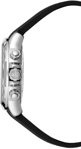 Vista 3 de RAYMOND WEIL Tango - Reloj de cuarzo de acero inoxidable con correa de goma, negro, 20 (modelo 8560-SR-00206), NegroPlateado, Reloj de cuarzo
