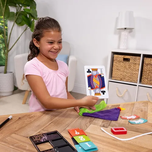 Vista 2 de Melissa & Doug ¡Magia en un instante! Juego de trucos de magia colección Abracadabra (10 piezas)
