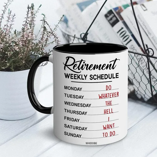 Vista 7 de WHIDOBE Regalo de jubilación – Regalo para hombres y mujeres de jubilación – Regalos para jubilados – Regalos de calendario semanal de jubilación
