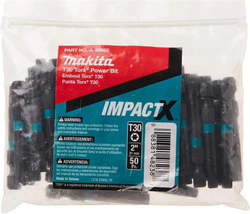 Vista 8 de Makita A-96730 Impactx T15 Torx 2″ Power Bit, 2 Pack