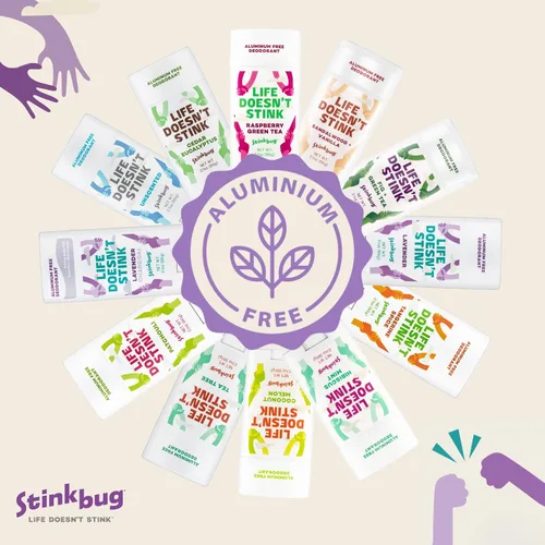 Vista 5 de Stinkbug Naturals - Desodorante orgánico sin aluminio con aceite de coco y aceites esenciales, sin parabenos, desodorante para piel sensible, 2.1