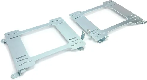Vista 7 de Kojem Soporte de montaje de asiento de acero compatible con 1992-1999 BMW E36 Coupe Racing Seat Mount Rail (Plata)