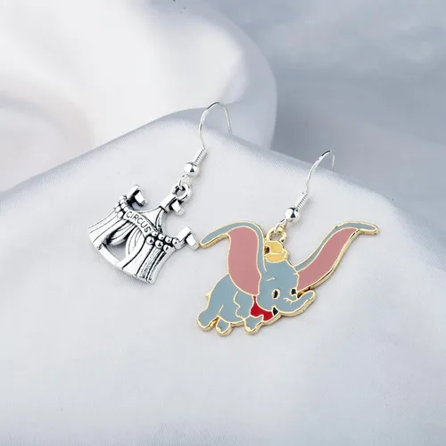 Vista 2 de AKTAP Funny Fly Elephant Inspired Zipper Charm for Hand Bag Purse Fly Elephant Pendant for DIY Jewelry Making
