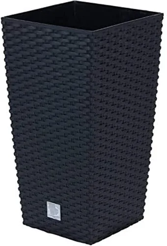 Vista 3 de WELLHOME - Juego de 3 macetas altas (11,4/26,6/49 litros), color antracita