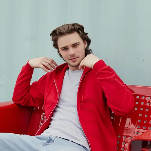 Vista 3 de Hanes Ecosmart - Sudadera con capucha y cremallera completa para hombre Ceniza
