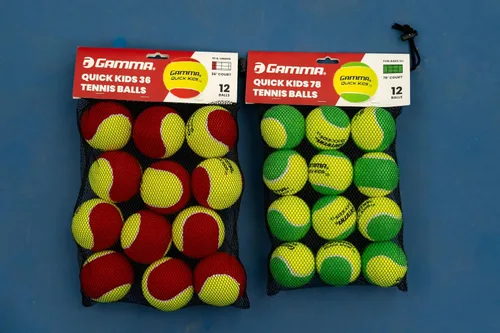 Vista 7 de GAMMA Quick Kids Training Tennis Balls for Kids & Beginners, Low-Compression Core Reduces Speed & Bounce, Great for Tennis Practice, USTA & ITF