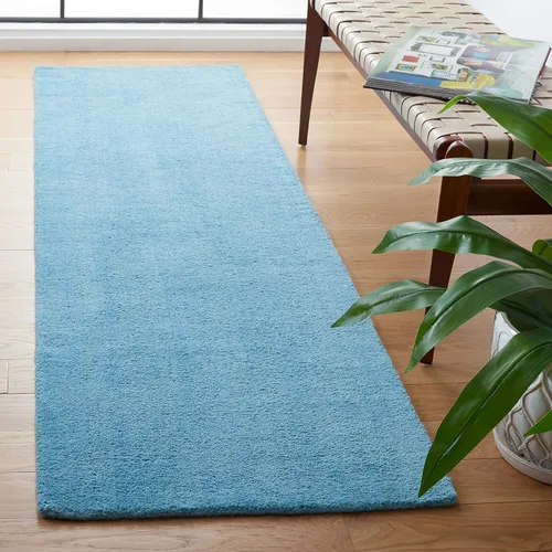 Vista 20 de SAFAVIEH Himalaya Collection - Alfombra decorativa, 2 x 3 pies, color azul, lana hecha a mano, ideal para zonas de alto tráfico en entrada, sala