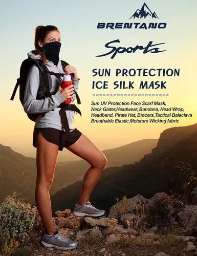 Vista 2 de Protección UV para el cuello, pasamontañas, multifuncional, con o sin trabillas para las orejas