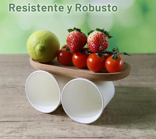 Vista 2 de CantaGreen Vasos resistentes de 3 oz, taza de baño de papel blanco de 300