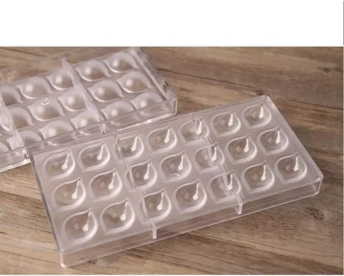 Vista 3 de Molde de chocolate reutilizable con forma de limón para fondant, molde de policarbonato para hornear, herramienta para hornear, bandeja para hornear
