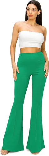 Vista 2 de Cemi Ceri Pantalones acampanados de cintura alta para mujer