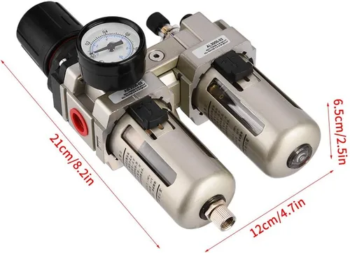 Vista 8 de Piezas de recambio resistentes del control de cuatro puertos del interruptor de presión del compresor de aire 240V 16A para el compresor de aire
