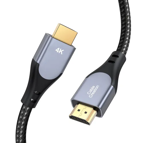 Vista 7 de CableCreation - Cable HDMI 4K de 0,9 m, ángulo hacia abajo de 90 grados, ángulo recto, compatible con 4K@60Hz Ultra HD, vídeo 3D, cable HDMI macho a