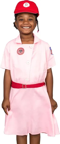 Vista 4 de Rockford Peaches AAGPBL - Vestido de béisbol para niñas
