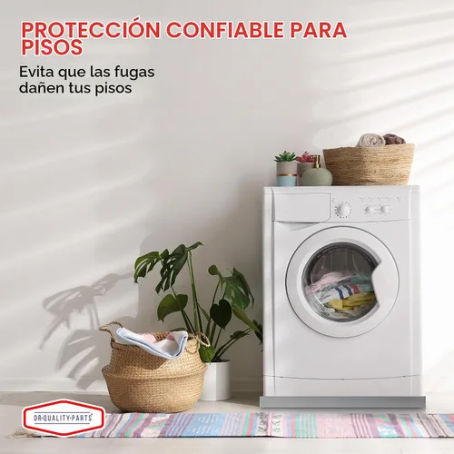 Vista 3 de DR. Bandeja de drenaje para máquina lavadora de servicio pesado de calidad - Bandeja de goteo de máquina lavadora para contención de derrames