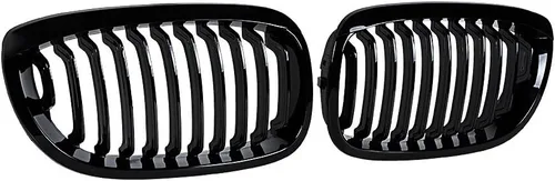 Vista 9 de CORP - Rejilla de riñón deportiva frontal negra brillante compatible con 2003-2006 E46 Serie 3 Coupé convertible de 2 puertas FaceLift LCI