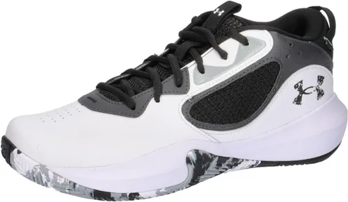 Vista 7 de Under Armour - Zapatos de baloncesto Lockdown 6 para hombre (600) Rojo/Negro/Blanco