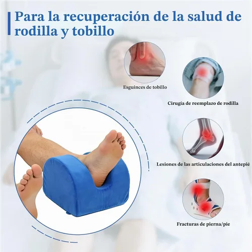 Vista 7 de Almohada de recuperación de rodilla para poscirugía con espuma viscoelástica, almohada ortopédica de posicionamiento de piernas, soporte de rodillas