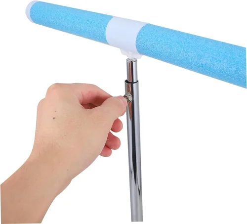 Vista 4 de Cabilock Estante de exhibición de ropa para niños y niñas, soporte en forma de T para ropa y material, diseño compacto para cuarto de bebé