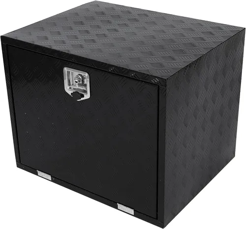 Vista 18 de confote Caja de herramientas chapada en aluminio resistente de 18 x 17 x 18 pulgadas, caja de herramientas para debajo de la carrocería, caja