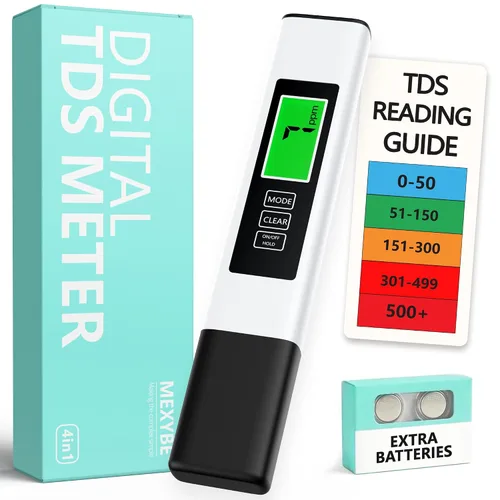 Vista 7 de Medidor TDS Digital de Agua 4 en 1 Completamente Nuevo 2025 - Probador de Agua Digital Preciso y Confiable TDS EC y Temp(°C,°F) - 0-9999ppm