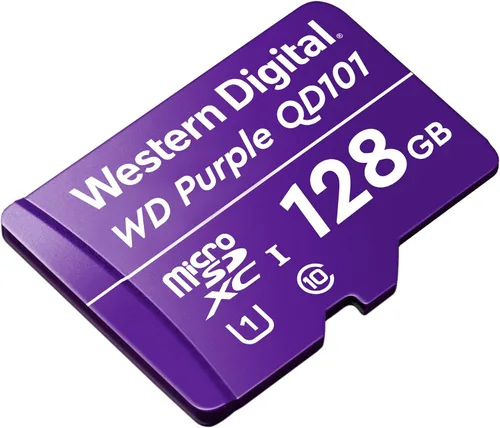 Vista 4 de Western Digital SC QD101 Tarjeta MicroSD 64GB WD púrpura cámara de vigilancia WDD064G1P0C