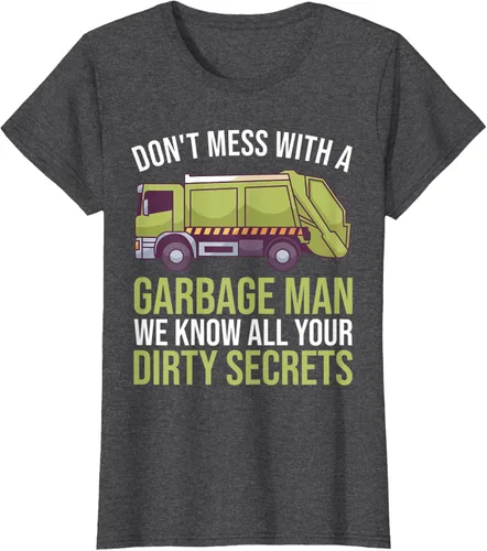 Vista 3 de Camiseta de camión de basura Don't Mess With A Basbage Man