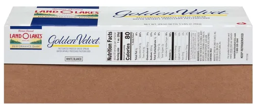 Vista 2 de Land O Lakes Golden Velvet White Cheese - Untable, 5 libras, 6 por caja.