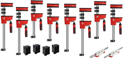 Vista 8 de BESSEY KREK2440 K Kit de Abrazadera REVO, 2 x 24 In., 2 x 50 In. y accesorio de mordaza pivotante, PK2 (fuerza de sujeción nominal de 1700 libras)
