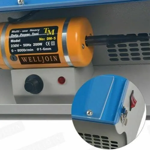 Vista 5 de 220V Pulidora Pulidora Colector de Polvo TableTop W/Pulidor ligero de la joyería