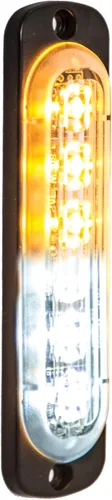 Vista 5 de Buyers Products 8891910 Luz estroboscópica LED, ámbar, 6 LED, 9 patrones de flash, luz montada vertical para camiones y remolques, luces