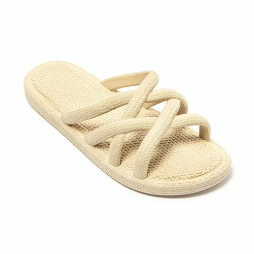 Vista 2 de Chanclas para Mujer Brasileras Mersin Marrón claro