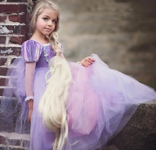 Vista 5 de Axaxa Princess Costume for Girls Princess Dress Halloween Fancy Party Dress Princess Dress Up Clothes for Little Girls