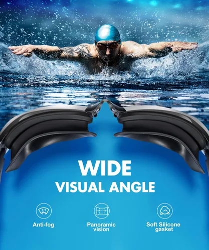 Vista 7 de NSSIW Swim Goggles,Anti-Fog Swimming Goggles, 3 Pack Goggles Swimming Adult Men Women Youth