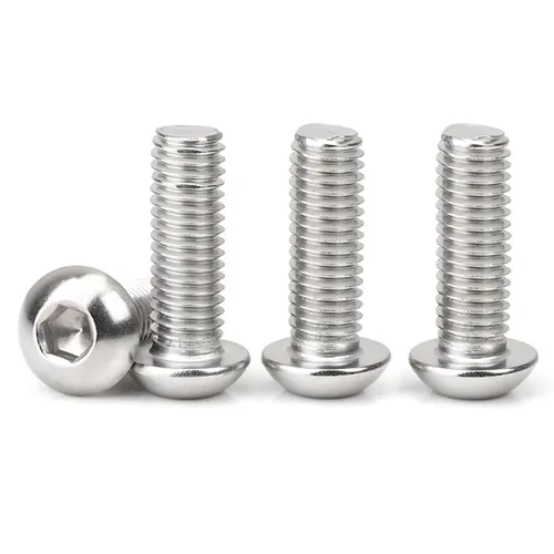 Vista 4 de Tornillo de Cabeza de Botón M3-0.5x12mm con Enchufe de Casquillo, Tornillos M3 de 12mm Métricas, Tornillos Allen Hexagonales, Acero Inoxidable