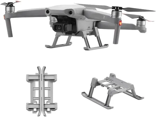 Vista 2 de Tren de aterrizaje plegable Drone Elevación de la pierna Soporte de Soporte para D-‐ Mavic Air 2 /Air 2S Drones Accesorios