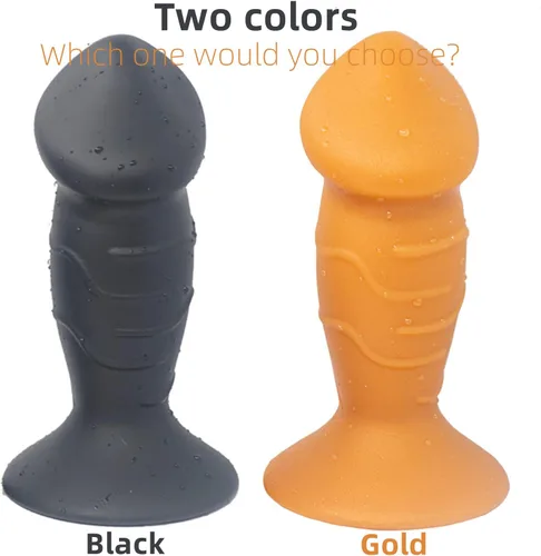 Vista 5 de Consolador de enchufe anal, disponible en 4 tamaños, tapón anal de silicona líquida, masaje de próstata, dilatador de ano, bola anal