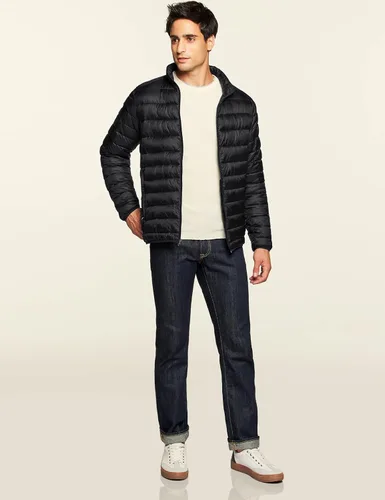 Vista 5 de TSLA - Chaqueta acolchada, ligera y plegable para hombre, ideal para invierno, impermeable
