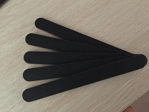 Vista 2 de 10 limas de uñas profesionales negras de doble cara, para manicura y pedicura, de Emery Board