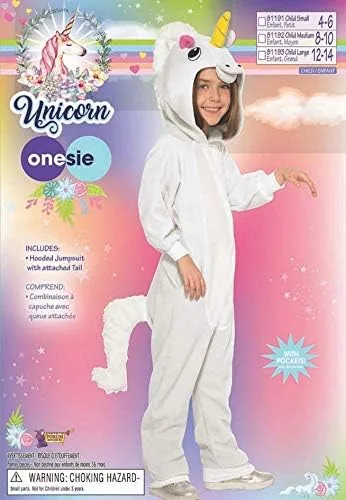 Vista 2 de Forum Novelties - Disfraz infantil de unicornio de una pieza, talla grande