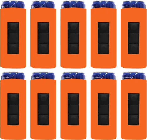 Vista 17 de QualityPerfection Funda magnética delgada para enfriar latas, cerveza/energía, 3 imanes vs 2 imanes, industria estándar, 12 onzas, tamaño delgado