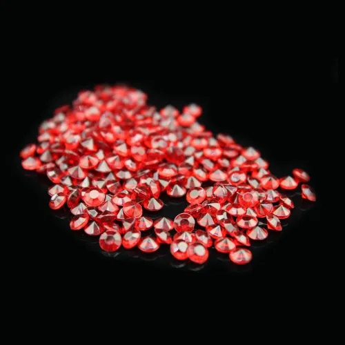 Vista 4 de Diamante acrílico, 2000 piezas de cristales redondos de confeti de imitación de 0.3 pulgadas, gemas del tesoro para dispersos de mesa, rellenos