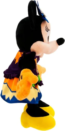Vista 5 de Disney Store Peluche oficial de Minnie Mouse que brilla en la oscuridad para Halloween 2023, tamaño mediano de 15 pulgadas, edición festiva
