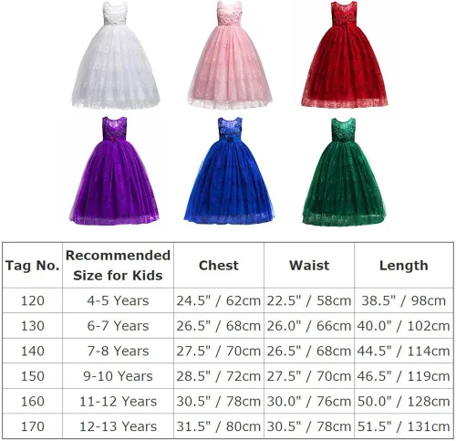 Vista 7 de Vestido maxi de tul para niñas con tutú y flores de encaje, largo hasta el piso, para boda, dama de honor, fiestas