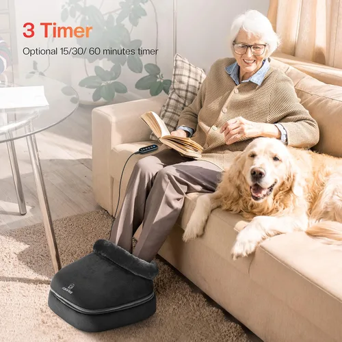 Vista 5 de COMFIER Shiatsu - Masajeador de pies con calor, masajeador de pies y espalda 2 en 1, máquina masajeador de pies para fascitis plantar, neuropatía