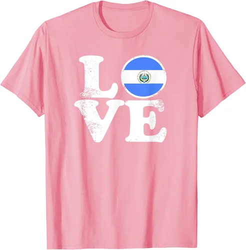 Vista 84 de Love El Salvador Flag tShirt Home Pride Distressed Tee T-Shirt